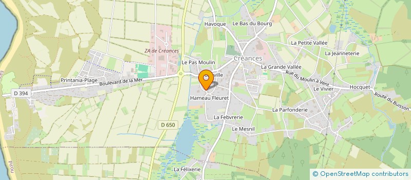 localisation de l'entreprise MONSIEUR BAPTISTE AUDE  CREANCES