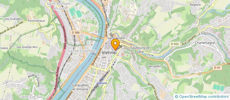 localisation de l'entreprise MONSIEUR BAPTISTE AUDET  VIENNE