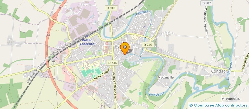 localisation de l'entreprise MONSIEUR BAPTISTE AUDONNET  RUFFEC