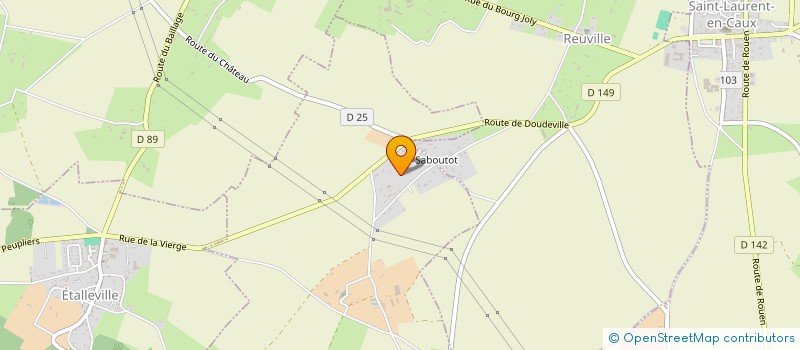 localisation de l'entreprise MONSIEUR BAPTISTE AVENEL  PRETOT-VICQUEMARE