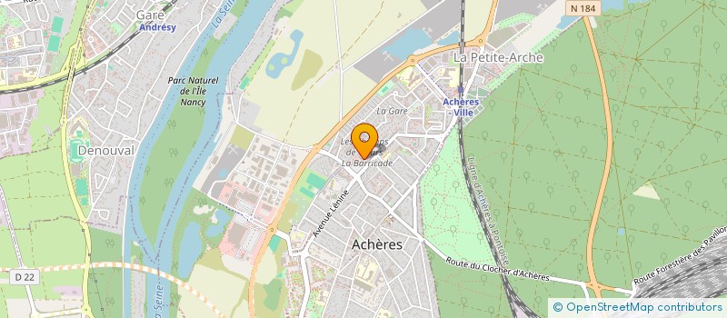 localisation de l'entreprise MONSIEUR BAPTISTE AVONDINO  ACHERES