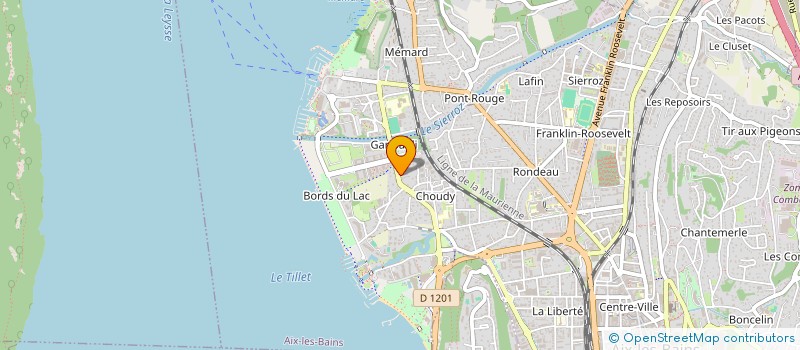 localisation de l'entreprise MONSIEUR BAPTISTE BAL  AIX-LES-BAINS