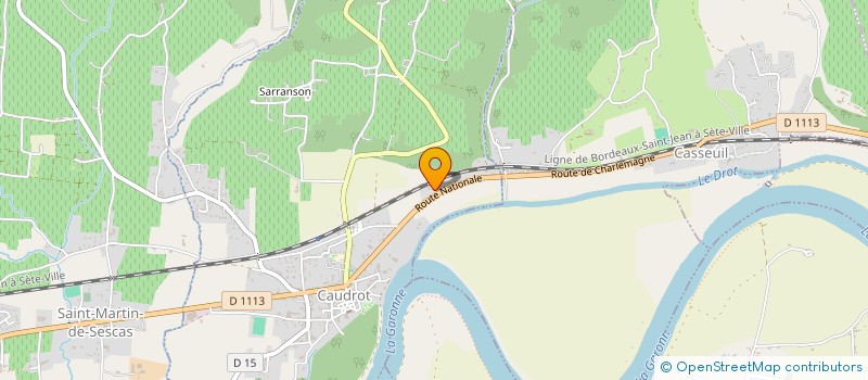 localisation de l'entreprise MONSIEUR BAPTISTE BALANGUE  CAUDROT