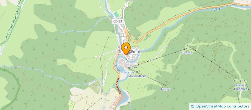 localisation de l'entreprise MONSIEUR BAPTISTE BANTIN  VAL-CENIS