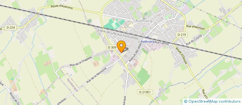 localisation de l'entreprise MONSIEUR BAPTISTE BAPTISTE  AUDRUICQ