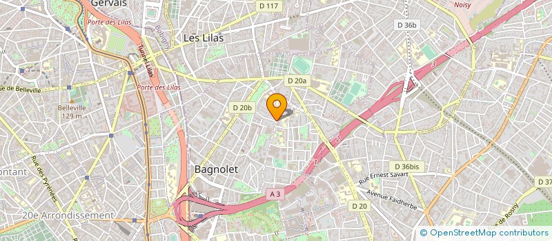 localisation de l'entreprise MONSIEUR BAPTISTE BARBOT à BAGNOLET