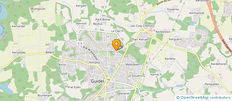 localisation de l'entreprise MONSIEUR BAPTISTE BARBOTIN à GUIDEL