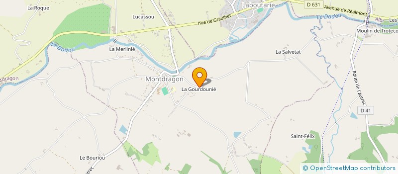 localisation de l'entreprise MONSIEUR BAPTISTE BARTHE  MONTDRAGON