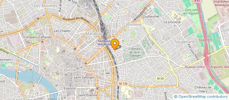 localisation de l'entreprise MONSIEUR BAPTISTE BATUT  TOULOUSE