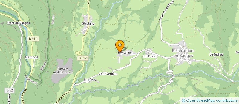 localisation de l'entreprise MONSIEUR BAPTISTE BAUDRY  BELLECOMBE-EN-BAUGES