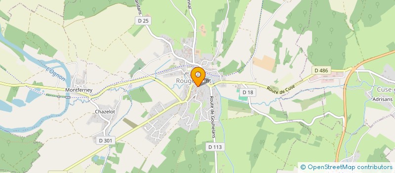 localisation de l'entreprise MONSIEUR BAPTISTE BELLET  HUANNE-MONTMARTIN