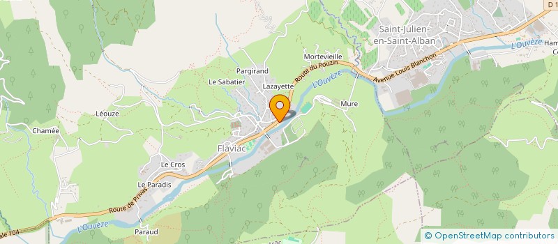 localisation de l'entreprise MONSIEUR BAPTISTE BELLIER  FLAVIAC