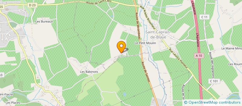 localisation de l'entreprise MONSIEUR BAPTISTE BENETEAU  VAL-DE-LIVENNE