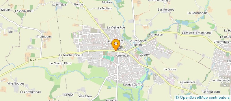 localisation de l'entreprise MONSIEUR BAPTISTE BENOIST  GEVEZE