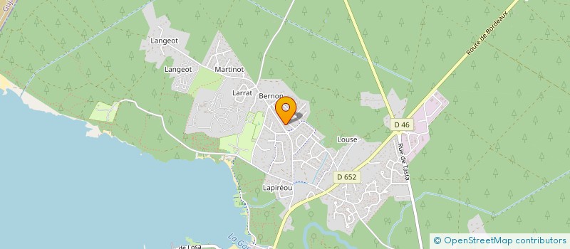 localisation de l'entreprise MONSIEUR BAPTISTE BERHOAGUE  SANGUINET