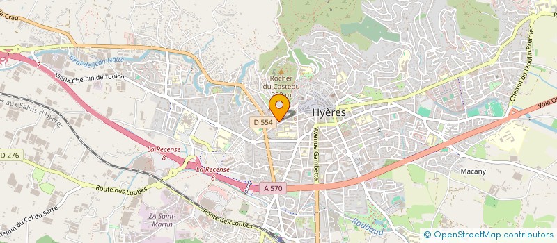 localisation de l'entreprise MONSIEUR BAPTISTE BERLIOCCHI  HYERES