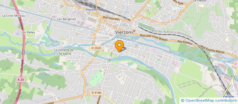 localisation de l'entreprise MONSIEUR BAPTISTE BERNIER à VIERZON