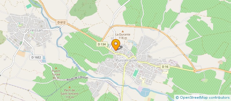 localisation de l'entreprise MONSIEUR BAPTISTE BEROUILA  PUISSERGUIER