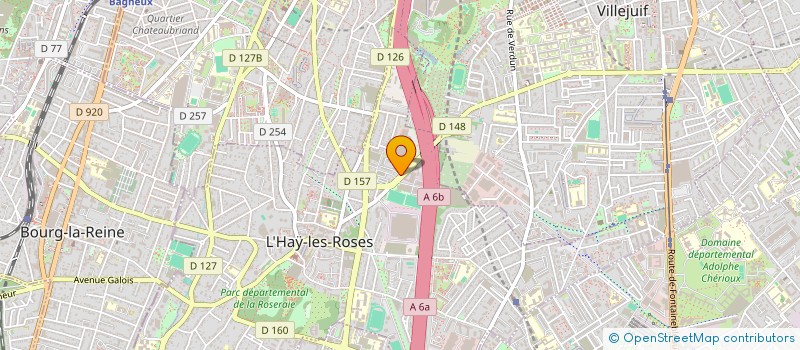 localisation de l'entreprise MONSIEUR BAPTISTE BLANC  L'HAY-LES-ROSES