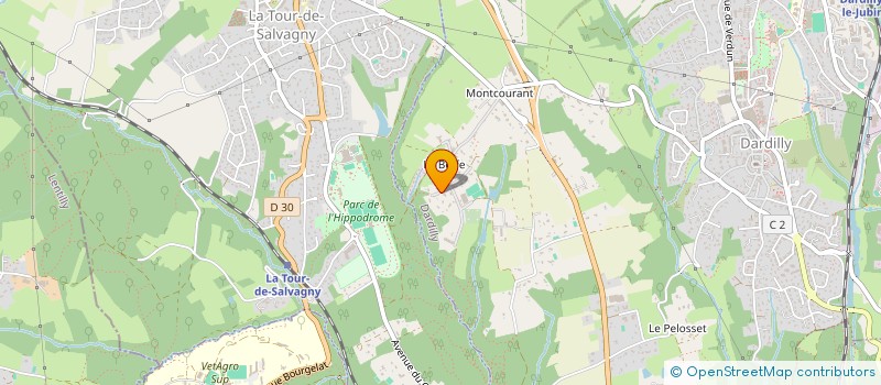 localisation de l'entreprise MONSIEUR BAPTISTE BLANCHARD  DARDILLY