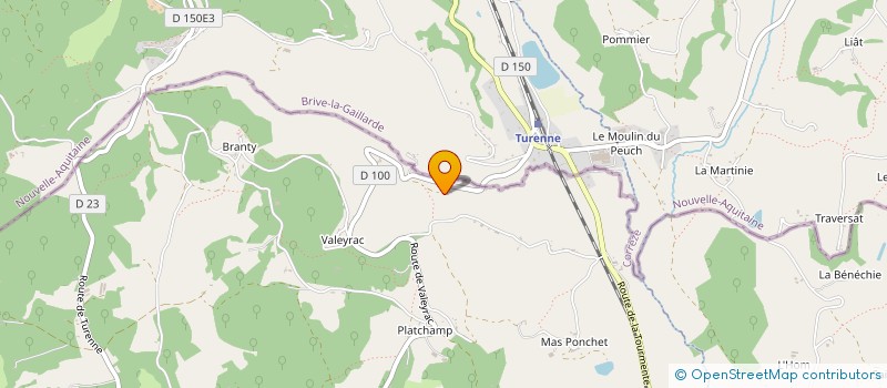 localisation de l'entreprise MONSIEUR BAPTISTE BLENNY  CRESSENSAC-SARRAZAC