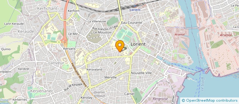 localisation de l'entreprise MONSIEUR BAPTISTE BODART  QUIMPERLE