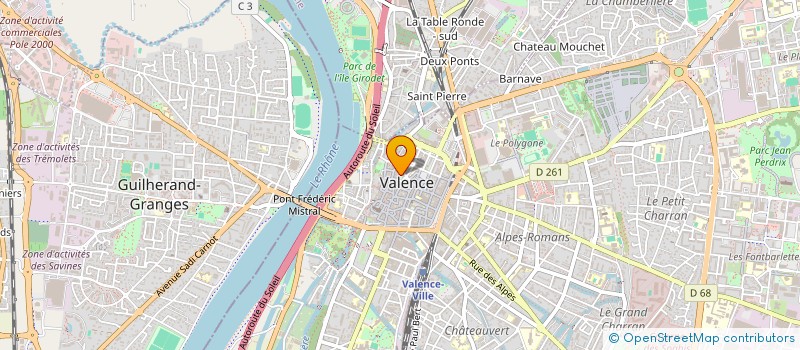 localisation de l'entreprise MONSIEUR BAPTISTE BONSANG  VALENCE