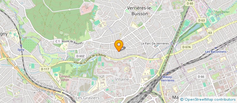 localisation de l'entreprise MONSIEUR BAPTISTE BONVALLET  VERRIERES-LE-BUISSON