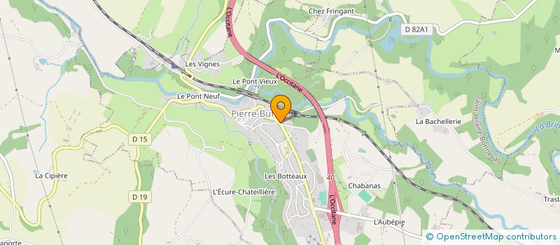 localisation de l'entreprise MONSIEUR BAPTISTE BORDERIE  PIERRE-BUFFIERE