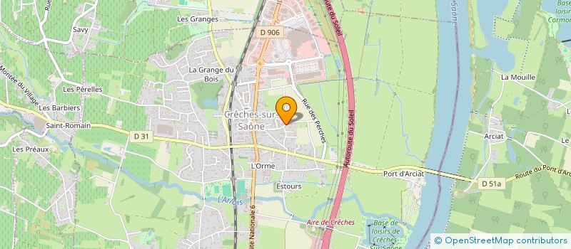 localisation de l'entreprise MONSIEUR BAPTISTE BORGEOT  CRECHES-SUR-SAONE