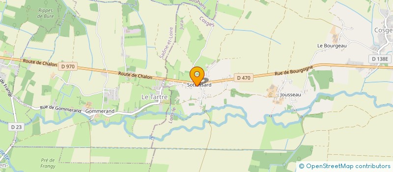 localisation de l'entreprise MONSIEUR BAPTISTE BOULANGER  COSGES