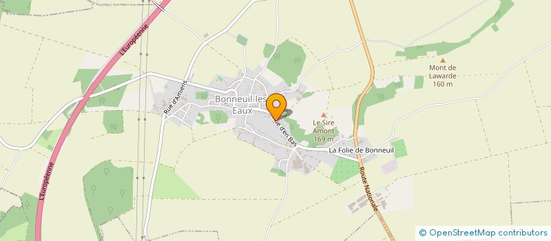 localisation de l'entreprise MONSIEUR BAPTISTE BOULFROY à BONNEUIL-LES-EAUX