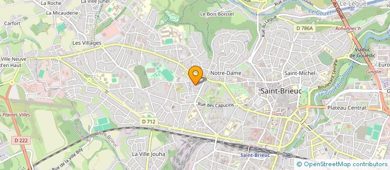 localisation de l'entreprise MONSIEUR BAPTISTE BOURBON à SAINT-BRIEUC