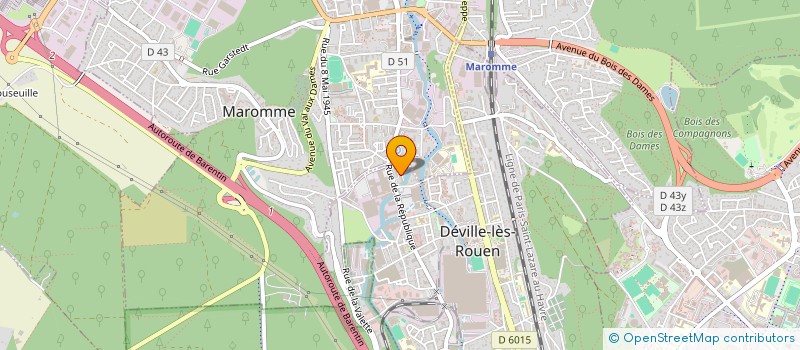 localisation de l'entreprise MONSIEUR BAPTISTE BOURDON à DEVILLE-LES-ROUEN