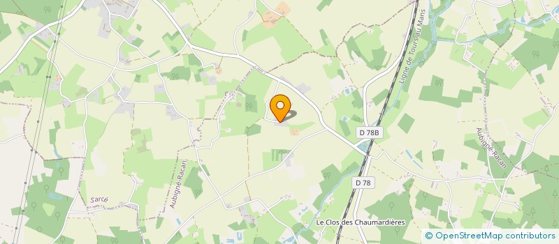 localisation de l'entreprise MONSIEUR BAPTISTE BOURGEAIS  AUBIGNE-RACAN