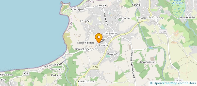 localisation de l'entreprise MONSIEUR BAPTISTE BRAS  TRELEVERN