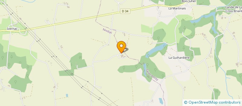 localisation de l'entreprise MONSIEUR BAPTISTE BRIAND  NIVILLAC