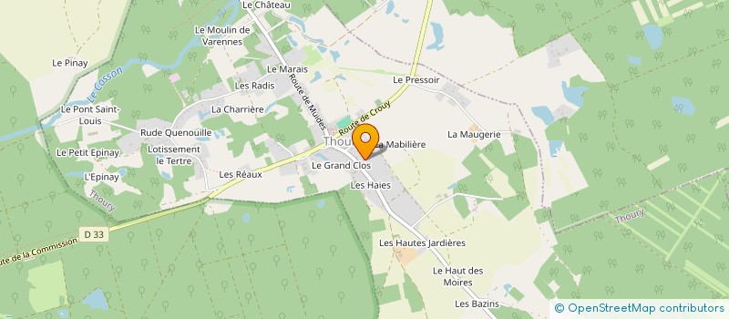 localisation de l'entreprise MONSIEUR BAPTISTE BRUNET  THOURY