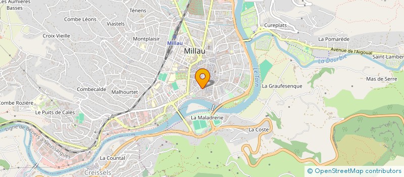 localisation de l'entreprise MONSIEUR BAPTISTE CABAUD  MILLAU