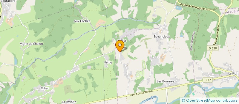 localisation de l'entreprise MONSIEUR BAPTISTE CALCIO GAUDINO  MONTSEVEROUX