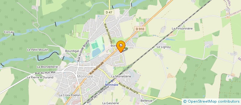 localisation de l'entreprise MONSIEUR BAPTISTE CALENGE  MONNAIE