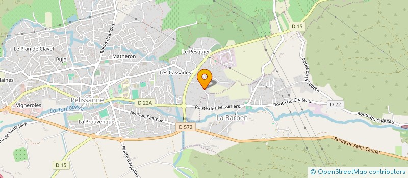 localisation de l'entreprise MONSIEUR BAPTISTE CALMELS  LA BARBEN