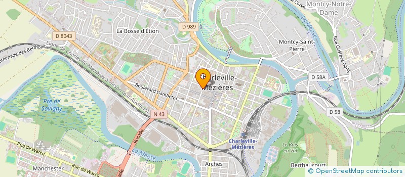 localisation de l'entreprise MONSIEUR BAPTISTE CAMUS  CHARLEVILLE-MEZIERES