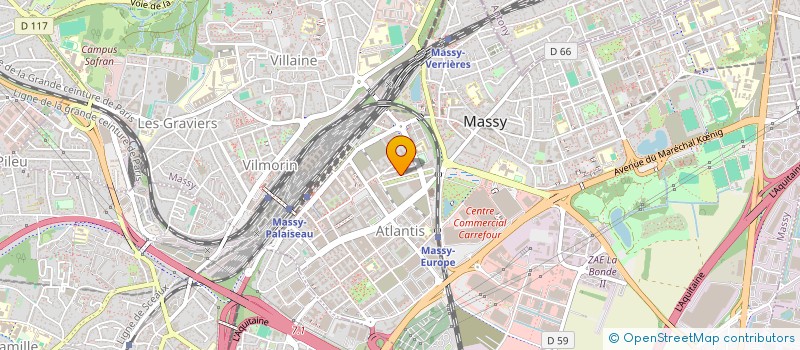 localisation de l'entreprise MONSIEUR BAPTISTE CANAMERAS  MASSY