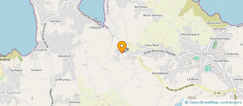 localisation de l'entreprise MONSIEUR BAPTISTE CANCHON  PLOUGASNOU