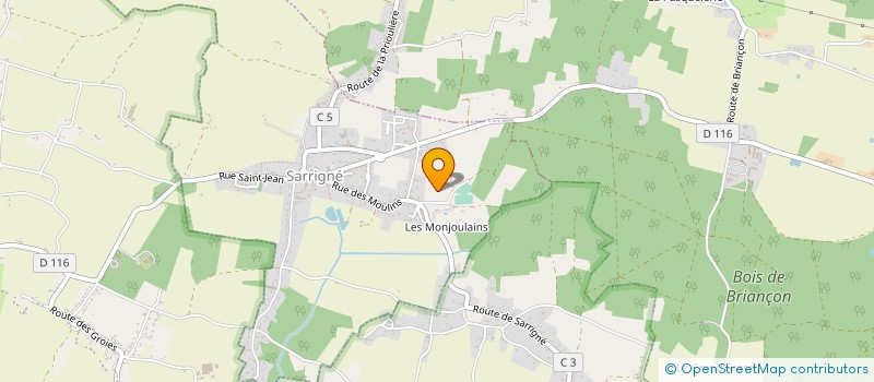 localisation de l'entreprise MONSIEUR BAPTISTE CANEVET  SARRIGNE