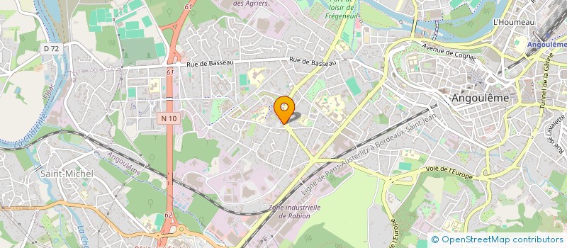 localisation de l'entreprise MONSIEUR BAPTISTE CASSOULONG à ANGOULEME
