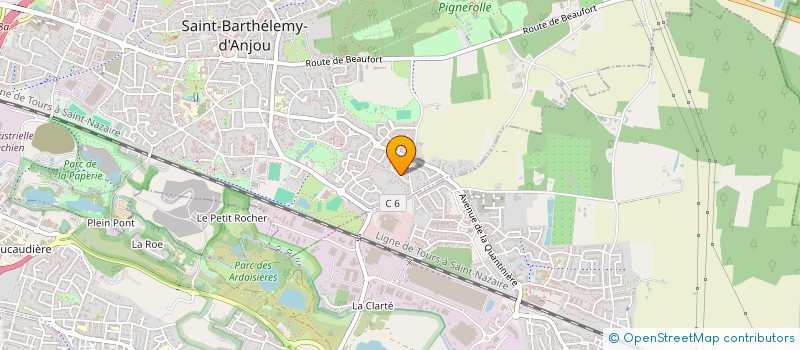 localisation de l'entreprise MONSIEUR BAPTISTE CHABLE  SAINT-BARTHELEMY-D'ANJOU