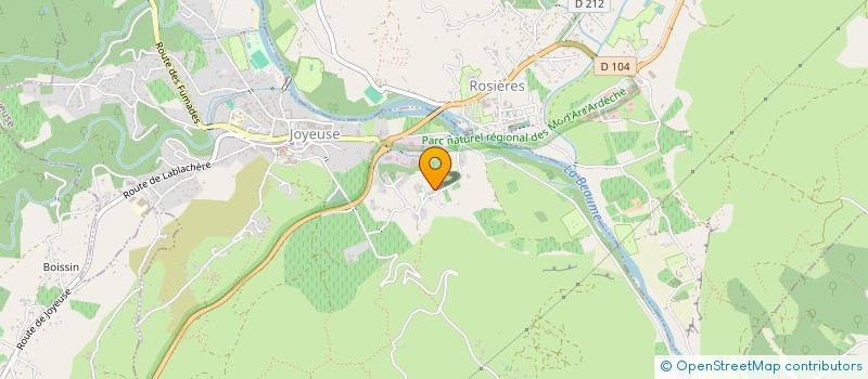 localisation de l'entreprise MONSIEUR BAPTISTE CHAMONTIN  JOYEUSE