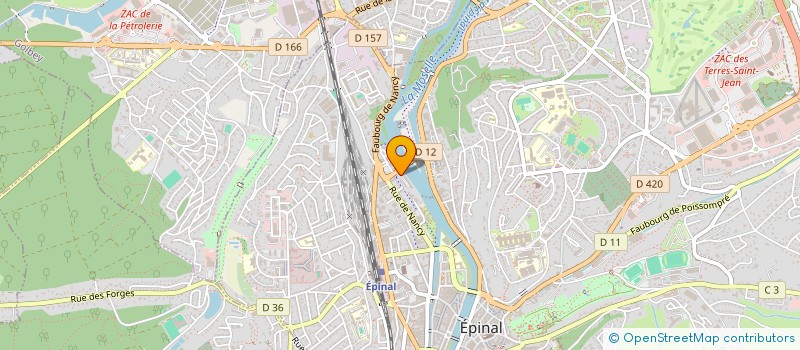 localisation de l'entreprise MONSIEUR BAPTISTE CHAMOUTON  EPINAL